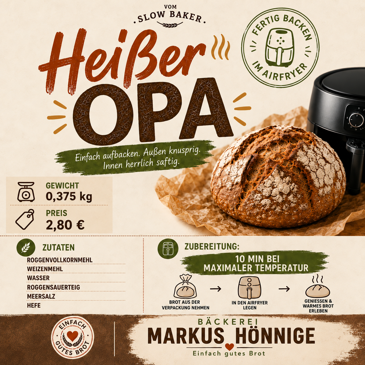 Heißer Opabrot